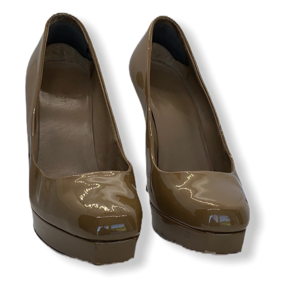 Gucci squared-toe platform pumps. - Picture 2 of 8